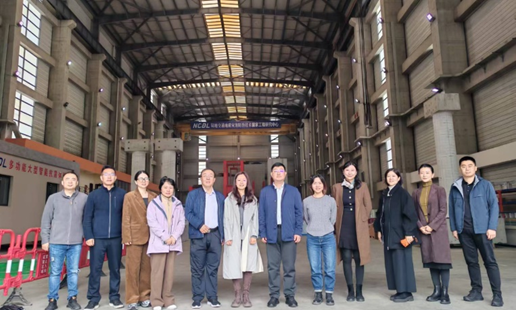 中国传媒大学工会领导代表团参观陆地交通地质灾害防治技术国家工程研究中心